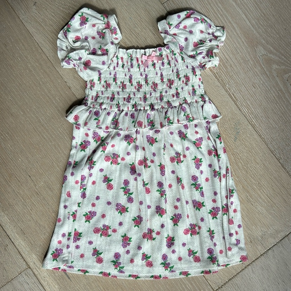 Adorable Floral Smock Dress - 2T